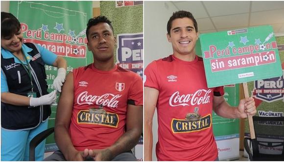 ​Jugadores de la selección se unieron a la campaña 'Perú sin sarampión' (FOTOS)