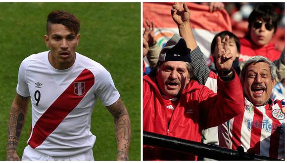 ​Perú vs. Paraguay: Paolo Guerrero es abordado por hinchas paraguayos y esto sucede