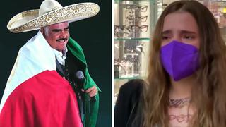 Nieta de Vicente Fernández llora al hablar de su abuelo: “Recen mucho por él”