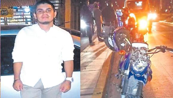 Víctima retornaba a su vivienda cuando sufrió aparatoso accidente en avenida José Aguilar Santisteban, en la Avifap.