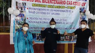 Más de 2 mil trabajadores de salud de Huánuco amenazan salir a las calles
