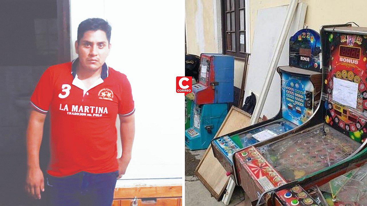 Enojado por perder más de S/ 1,900 intentó destruir máquina tragamonedas 