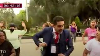 Reportero fue a cubrir la votación y terminó en una clase de salsa (VIDEO)