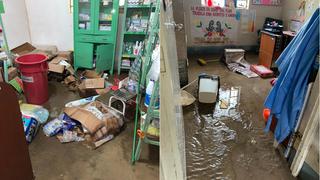 Lambayeque: Puesto de salud en centro poblado Moyán queda inundado tras huaico