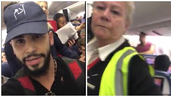 Youtuber denuncia que lo bajaron del avión por hablar en árabe con su madre (VIDEO)