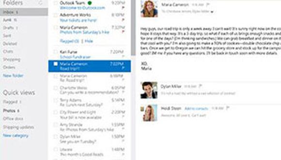 Outlook.com llega al millón de usuarios en menos de un día
