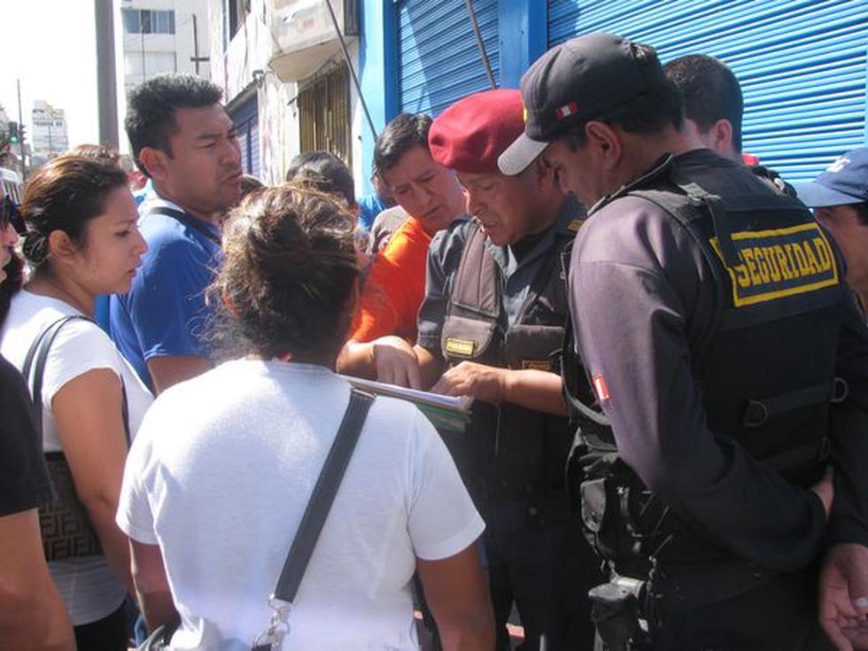 Vigilante de galerías 'Gamarra' tiene amplio prontuario