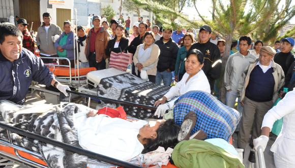 La Oroya: choque de auto y tráiler deja cuatro heridos 