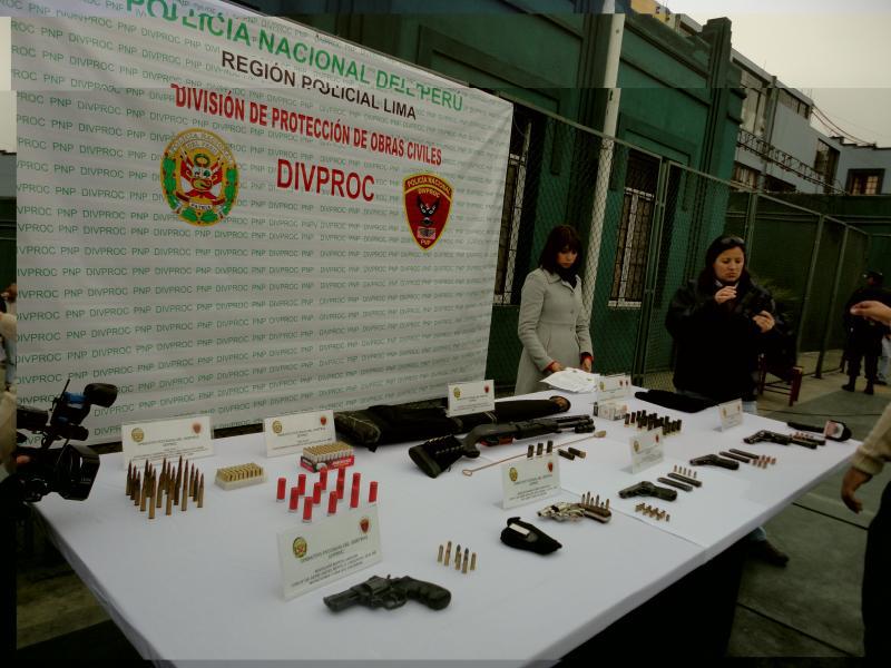 Modifican ley sobre fabricación y uso de armas que no son de guerra