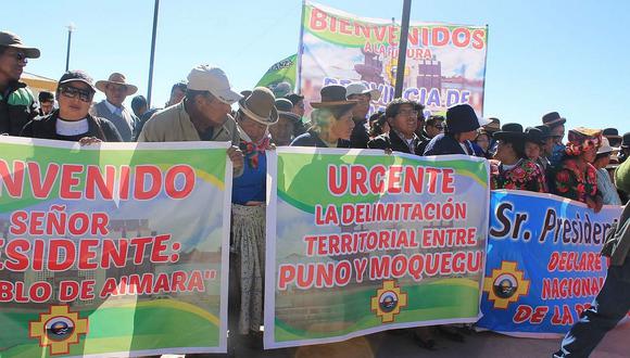 PUNO: Ollanta Humala se retiró en medio de protestas de Ácora 