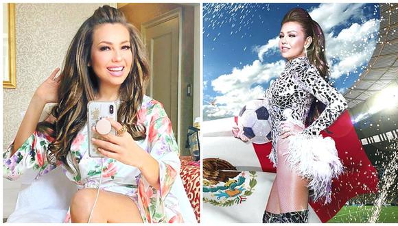 Thalía causa furor en Instagram al posar en bikini a sus 46 años (FOTOS)