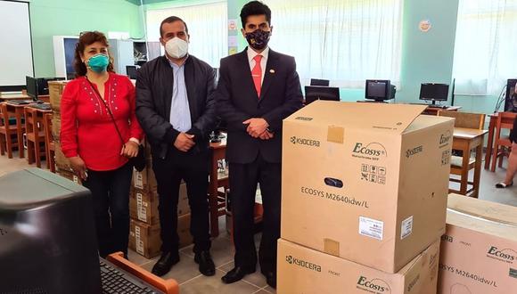 Cajamarca: entregan 64 equipos informáticos al emblemático colegio San Juan de Chota (Foto: APP)