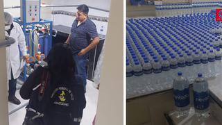 Intervienen embotelladora de agua de mesa que no contaba con autorización sanitaria en Ayacucho