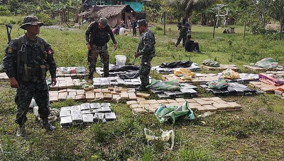 Incautan 1,200 kilos de marihuana tras operativo en río Putumayo