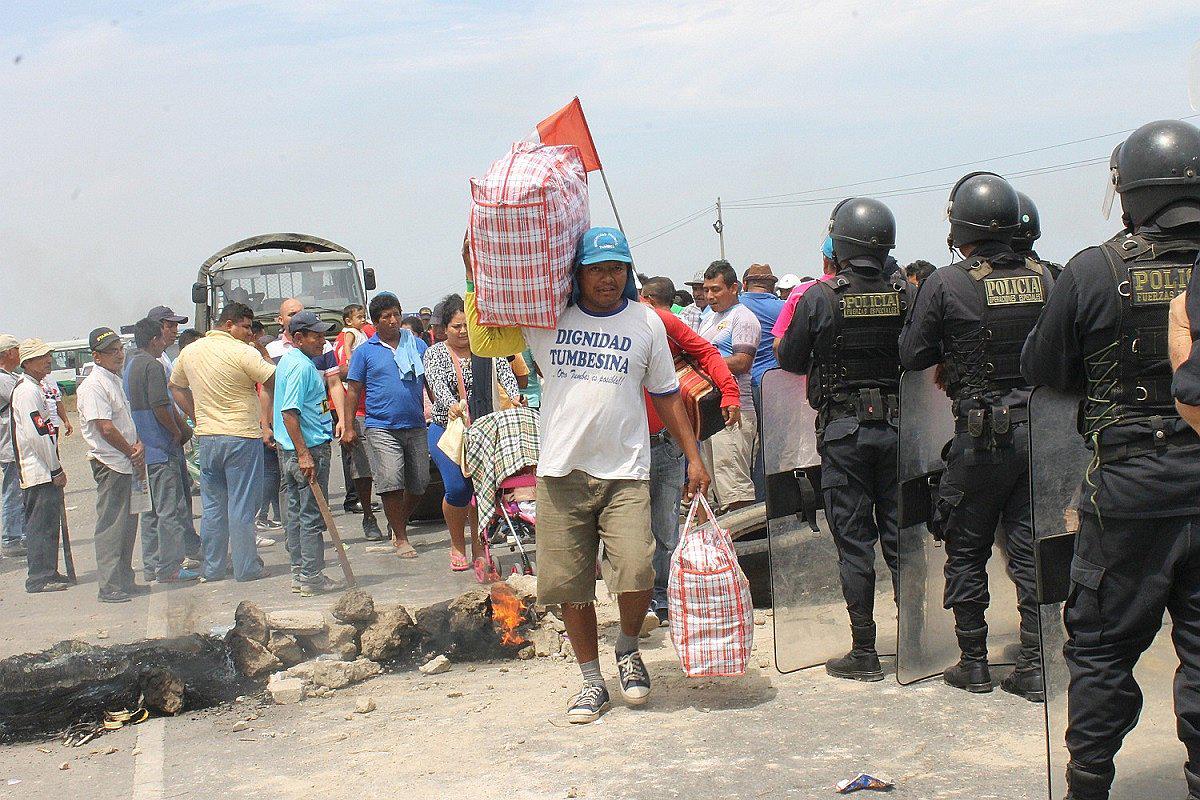 Agricultores de Zarumilla acatan paro