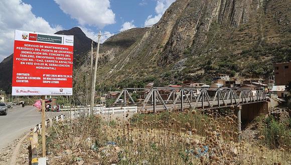 Puente de Izcuchaca seguirá abierto por una semana más