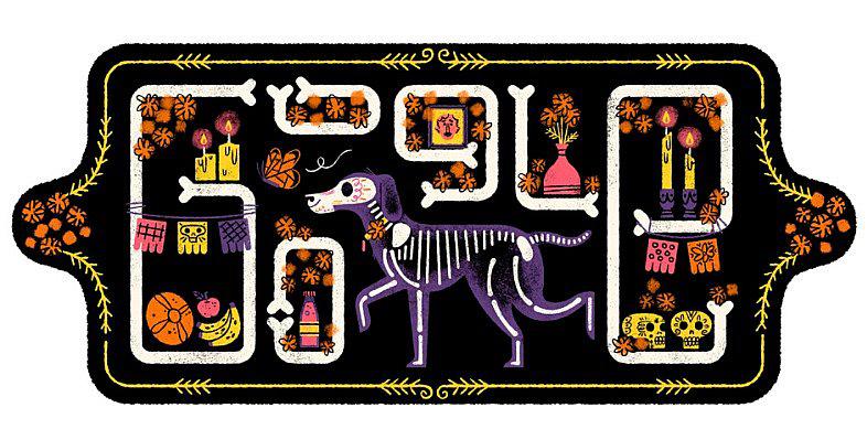 Google rinde homenaje al Día de los Muertos con doodle