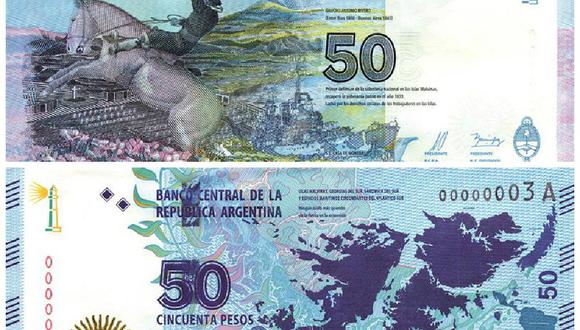 Argentina estrenará en marzo nuevo billete sobre las Islas Malvinas
