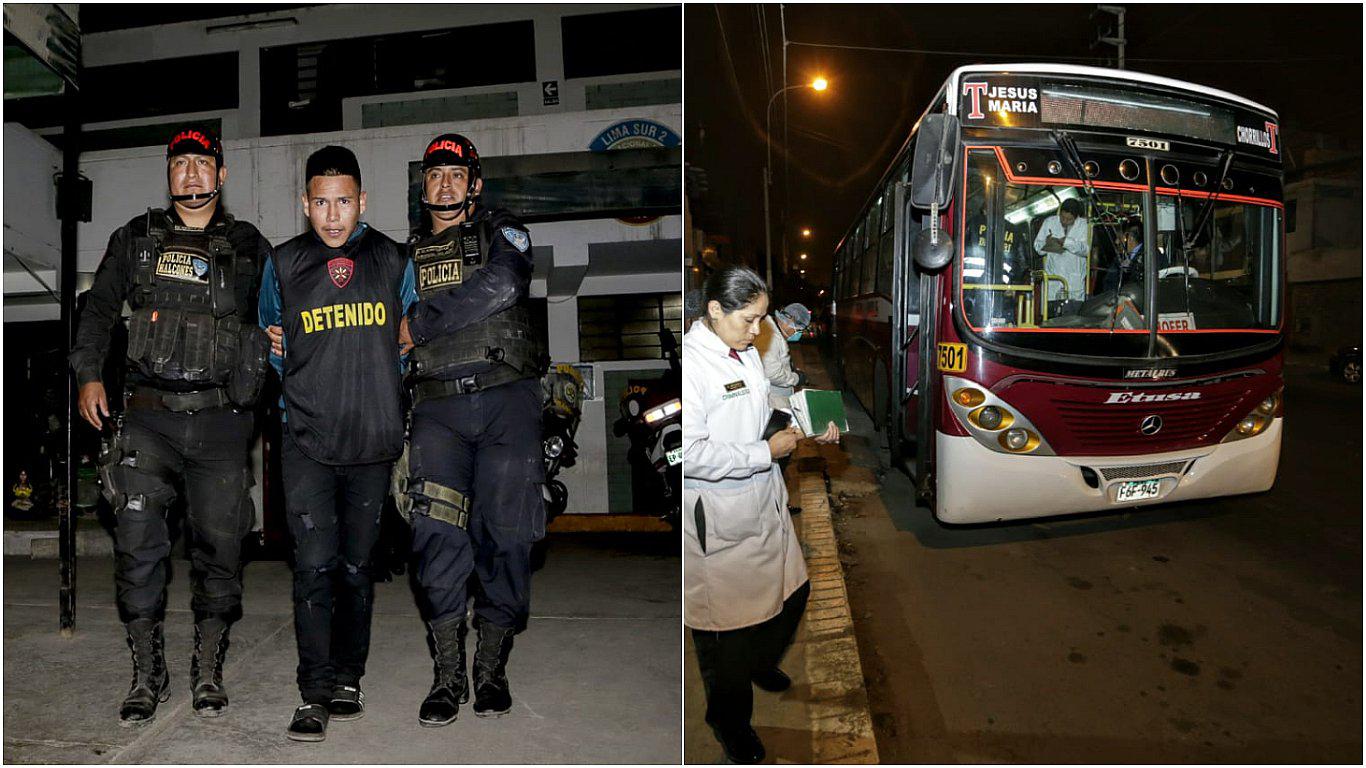 Chorrillos: detienen a uno de los delincuentes que participó en asalto de bus (VIDEO)