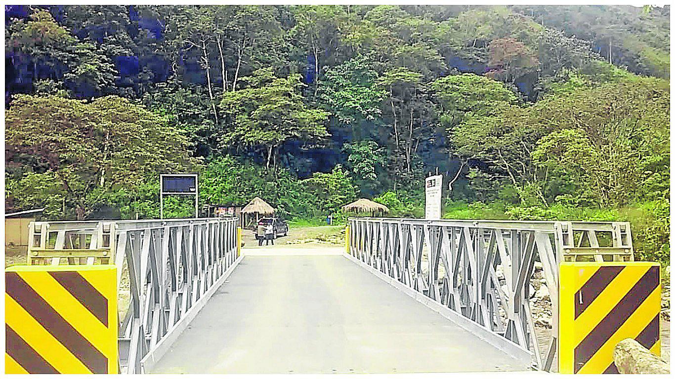 ​Ponen en operatividad el puente Tambomayo que unirá la sierra y selva