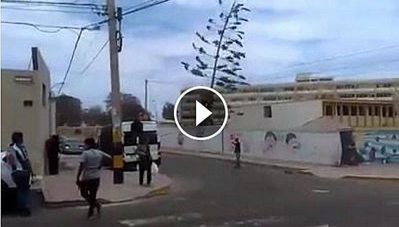 Derrumban árboles en el hospital Hipólito Unanue de Tacna (VIDEO)