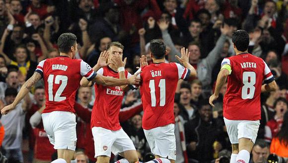 Champions League: Arsenal venció 2-0 al Nápoles