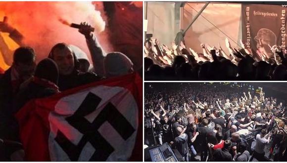 Alemania: escándalo por saludos a Hitler en el mayor festival de rock neonazi (VIDEO)