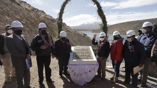Inauguran represa Cularjahuira para almacenar 2.55 MMC de agua en Tacna