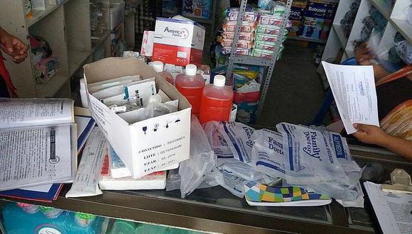 Tumbes: Decomisan medicinas del Estado en farmacias informales