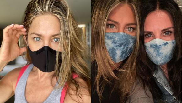 Jennifer Aniston pide el uso responsable de las mascarillas en tiempos de COVID-19. (Foto: Instagram @jenniferaniston)