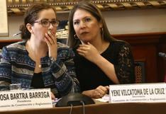 Yeni Vilcatoma pide disculpas por calificativos contra Rosa Bartra: “Esto generó incomodidad en Solidaridad Nacional”