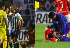 Cienciano (1) vs. Alianza Lima (1): Hernán Barcos recibe tarjeta roja tras fuerte codazo a Paolo Fuentes