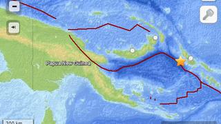 Terremoto de 6.6 grados sacude Papúa Nueva Guinea