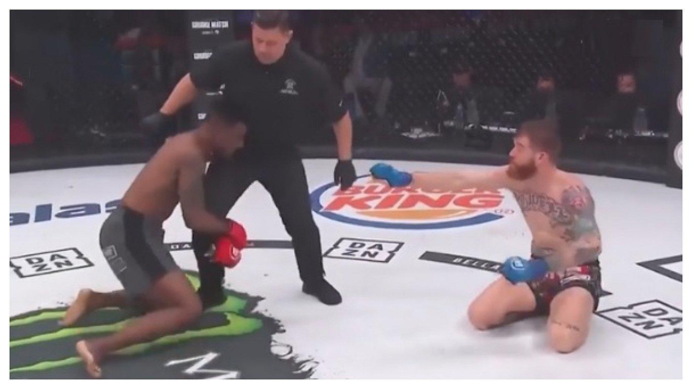 MMA: luchador, tras liberarse de un estrangulamiento, intentó agredir al árbitro (VIDEO)