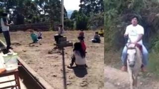 Piura: profesor monta caballo para dictar clases en lejana comunidad de Ayabaca (VIDEO)