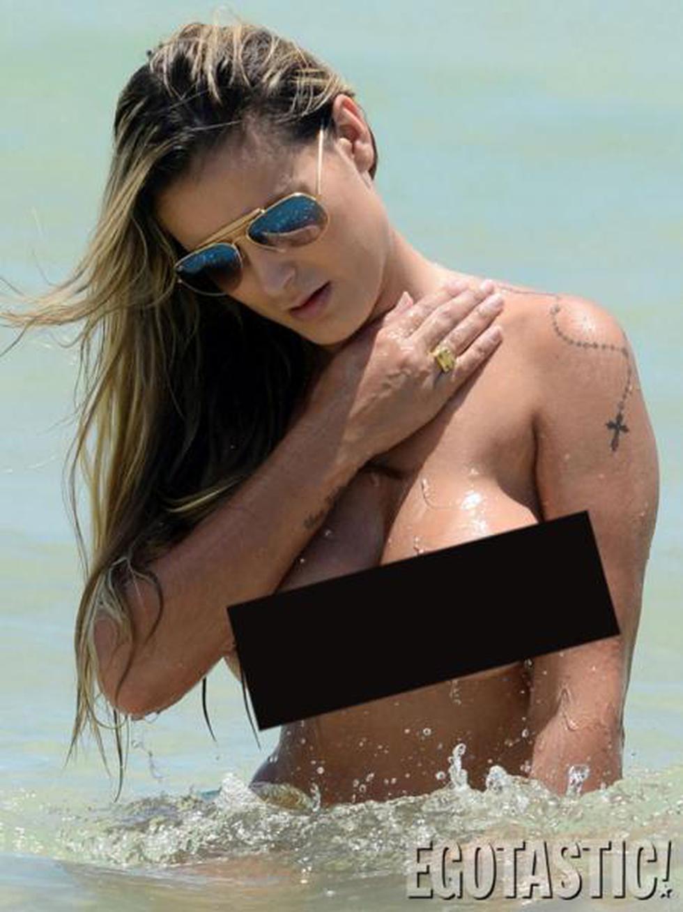 Brasil 2014: Andressa Urach hace topless en playas brasileñas (FOTOS)