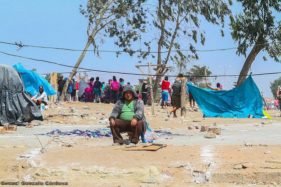Violento desalojo en Villa El Salvador. 