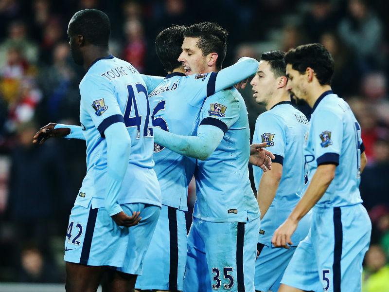 Manchester City goleó 4-1 al Sunderland por la Premier League