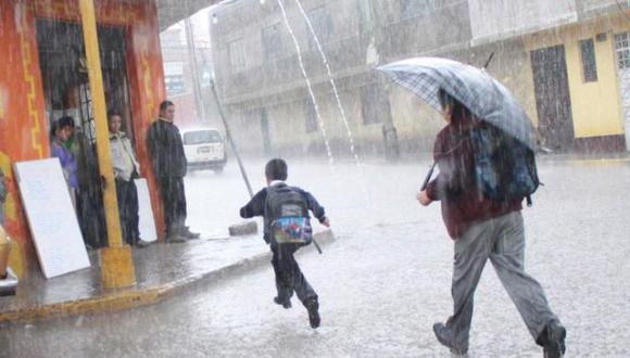 Senamhi pronostica lluvias moderadas al centro y sur del país