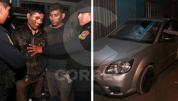 Detienen a cuatro delincuentes a punto de robar un automóvil en Puente Piedra (FOTOS Y VIDEO)
