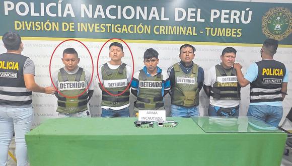 Agentes policiales habían intervenido a Juan Ipanaqué Anto y Saúl Isacc Ipanaqué Sernaqué que estaban provistos con armas de fuego, y al parecer planificaban asaltar a un cambista.
