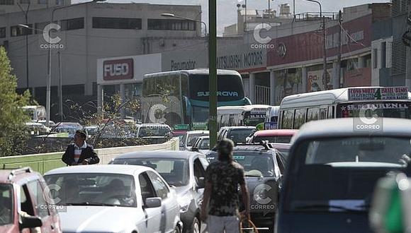 Congestión vehicular es un problema constante en Arequipa. (Foto: GEC)