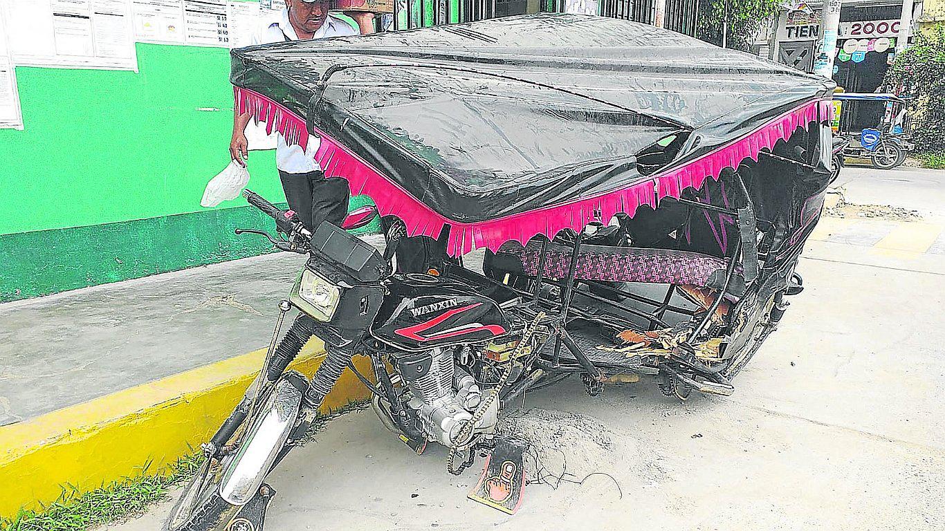 Choque entre camioneta y motokar deja un herido 