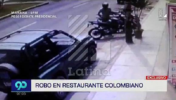 ​SMP: Cámaras de seguridad registran robo en exteriores de restaurante