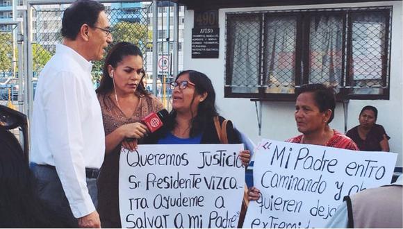 Martín Vizcarra aparece cuando familia denunciaba negligencia médica en el hospital Rebagliati (VIDEO) 