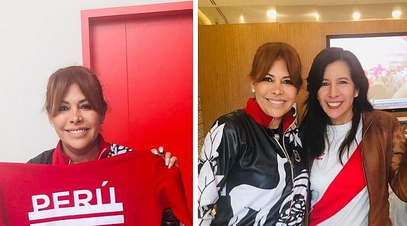 Magaly Medina también alienta a la selección peruana (FOTOS y VIDEO)