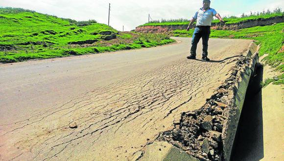 Gobierno regional halla irregularidades en obra de circuito vial 