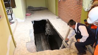 Cinco viviendas en el aire por filtración de agua en torrentera Chullo en Arequipa
