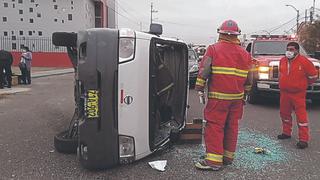 Tacna: Cuatro trabajadoras de asilo terminan heridas tras violento choque