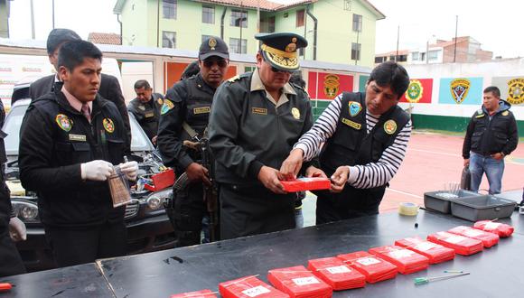 Cusco: 173 kilos de cocaína decomisados en una semana